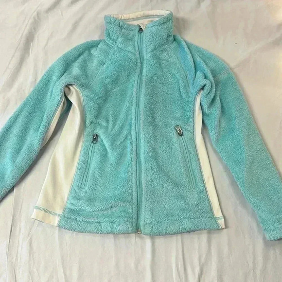 Columbia - long sleeve full  zipped fleece jacket. Size 10/12 - Picture 1 of 5